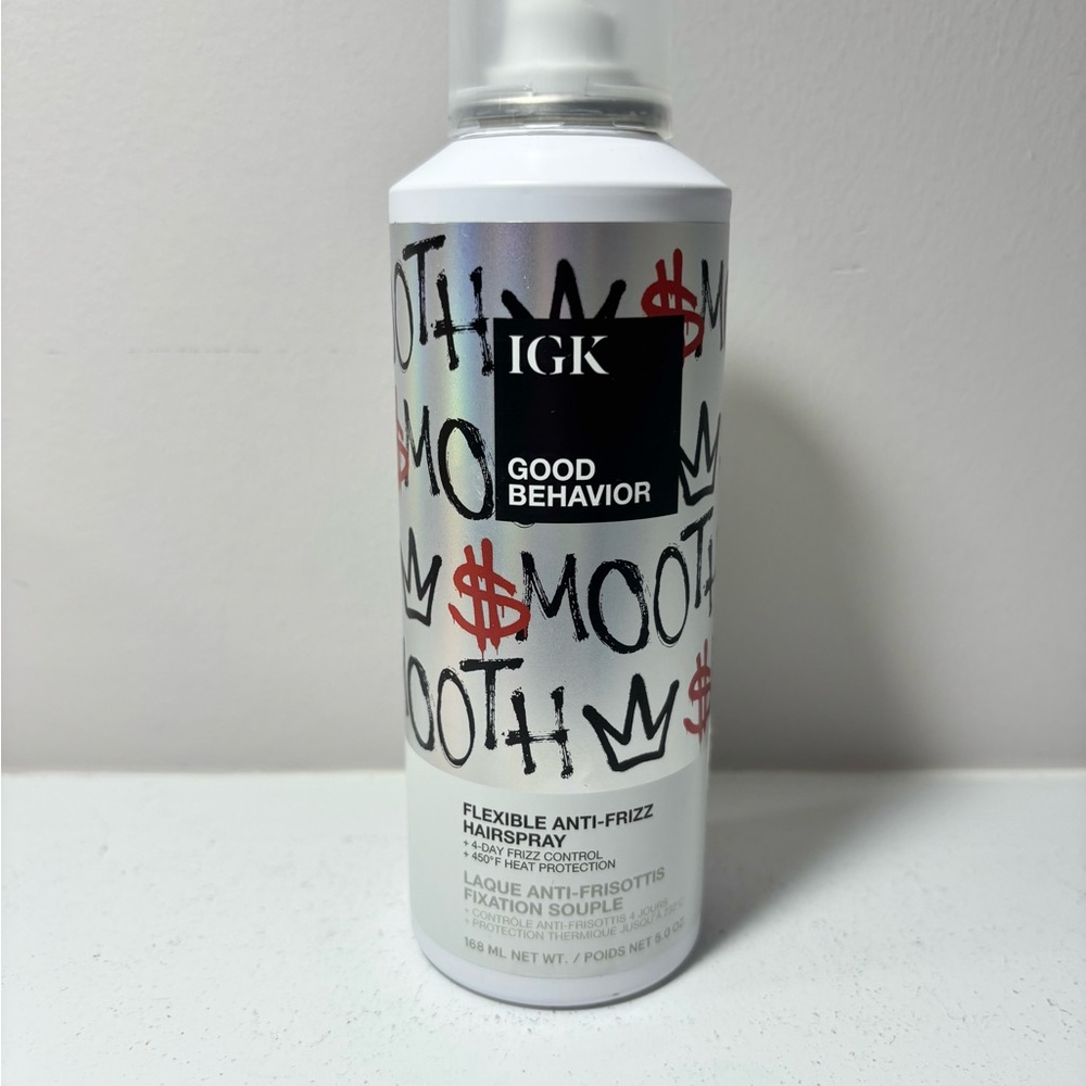 IGK Good Behavior Flexible Anti-Frizz Hairspray 5 Oz New